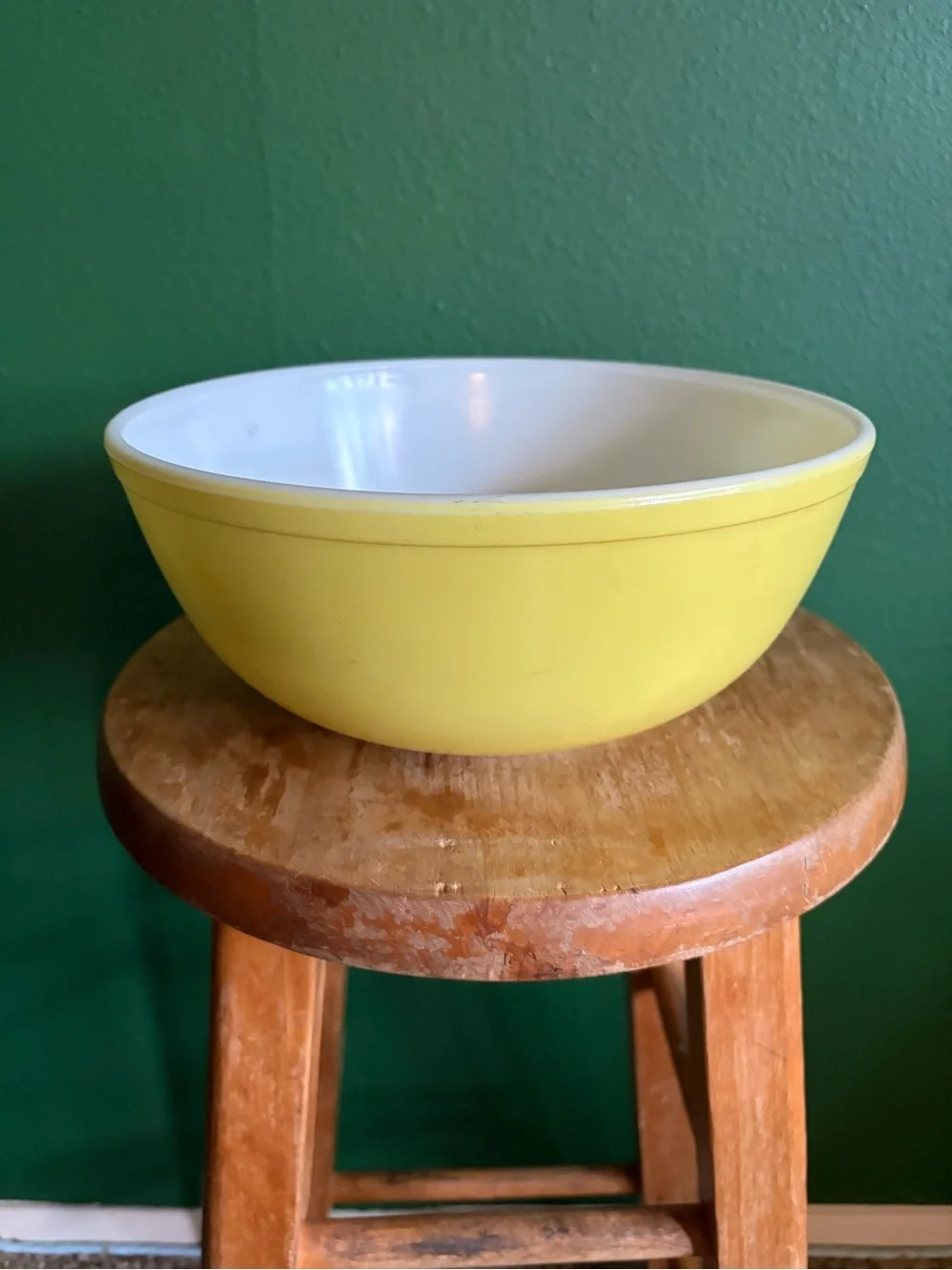 Vintage Pyrex 404 Nesting Bowl in Primary Yellow